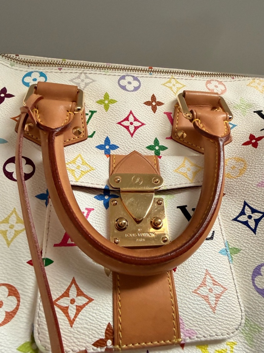 AUTH Limited Edition Louis Vuitton Multicolor Murakami Speedy - Picture 2 of 16